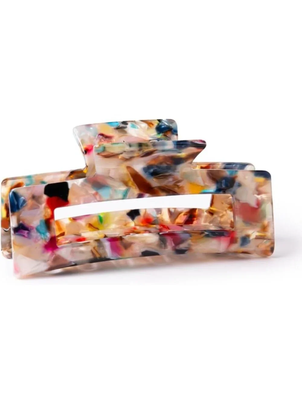 Large Recycled Confetti Wide Tooth Comb | Gentle Detangling | Travel-Friendly
